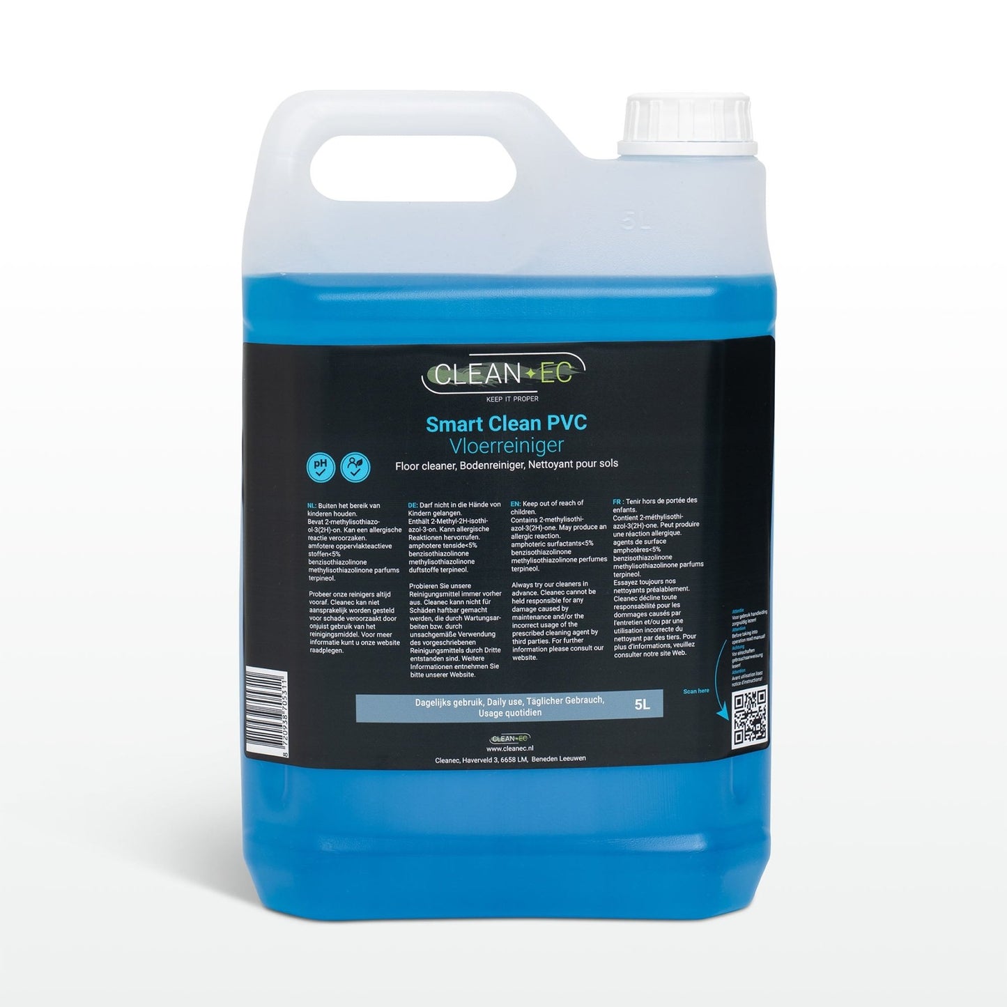 Cleanec Schoonmaakmiddel Smart Clean 1 Liter PVC vloer reiniger - Cleanec