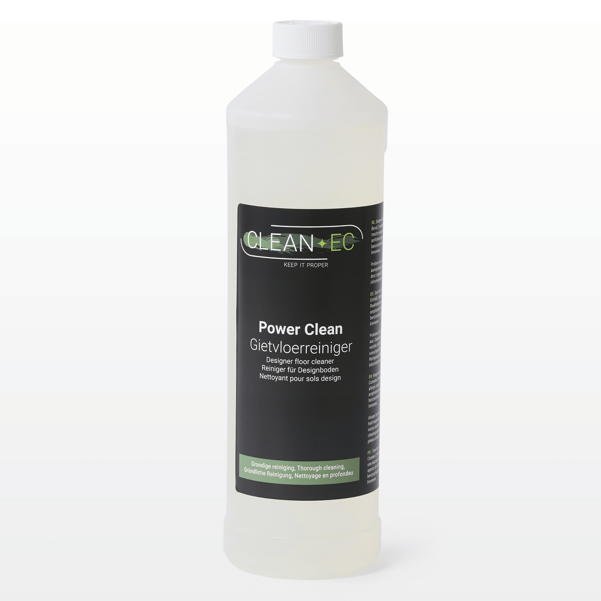 Cleanec Power Clean gietvloerreiniger 1 liter – voor dieptereiniging van gietvloeren, epoxy en woonbeton