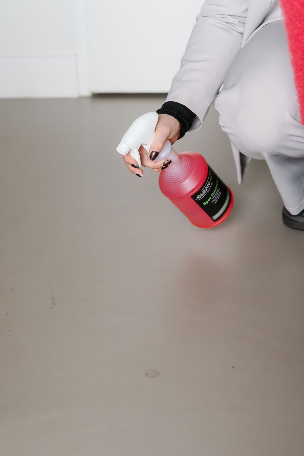 Cleanec Spot Remover in hand Cleanec