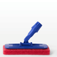 Rode reinigingspad & houder met steelverbinding - Cleanec